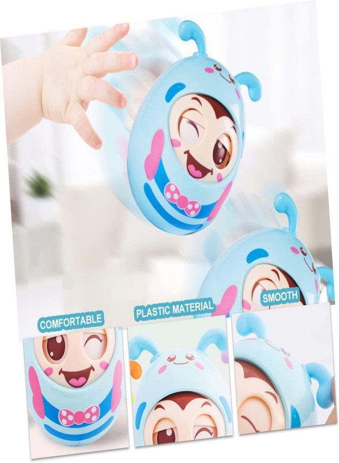 JBM ENTERPRISE Cute Baby Roly-Poly Tumbler Doll Toy with Bell Sound | BPA-Free Wobble Toy for Infants & Toddlers | Self-Righting Cartoon Winking Face for 6 Months+ Boys Girls - Image 5